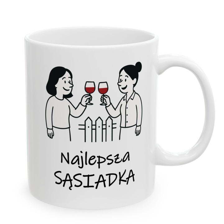 Kubek „Najlepsza Sąsiadka” – prezent dla sąsiadki z humorem