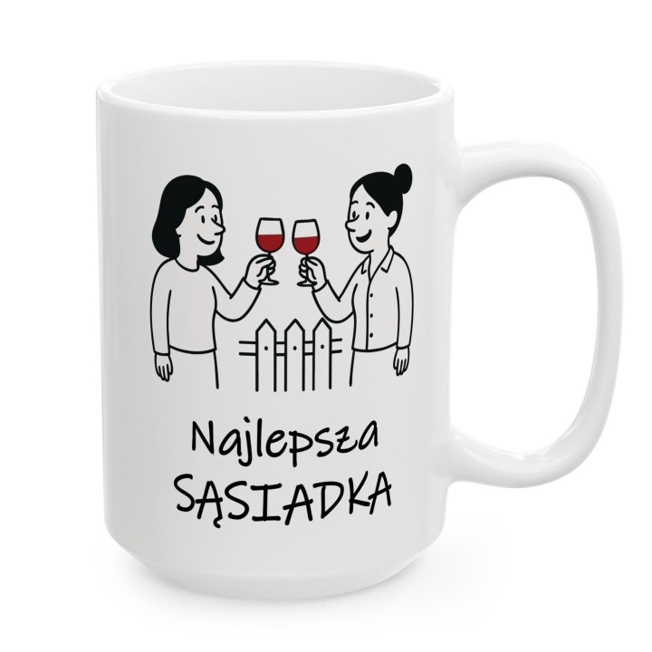 Kubek „Najlepsza Sąsiadka” – prezent dla sąsiadki z humorem