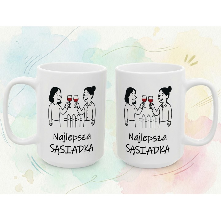 Kubek „Najlepsza Sąsiadka” – prezent dla sąsiadki z humorem