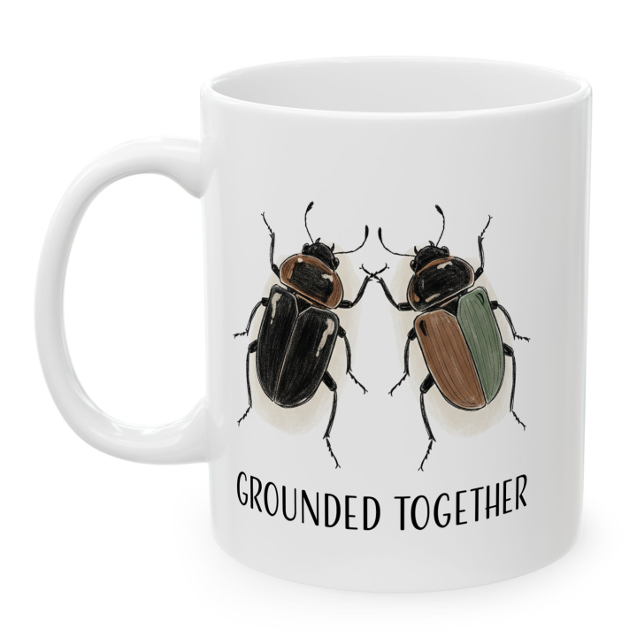 Kubek „GROUNDED TOGETHER” – chrząszcze dla pary