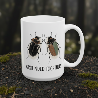 Kubek „GROUNDED TOGETHER” – chrząszcze dla pary