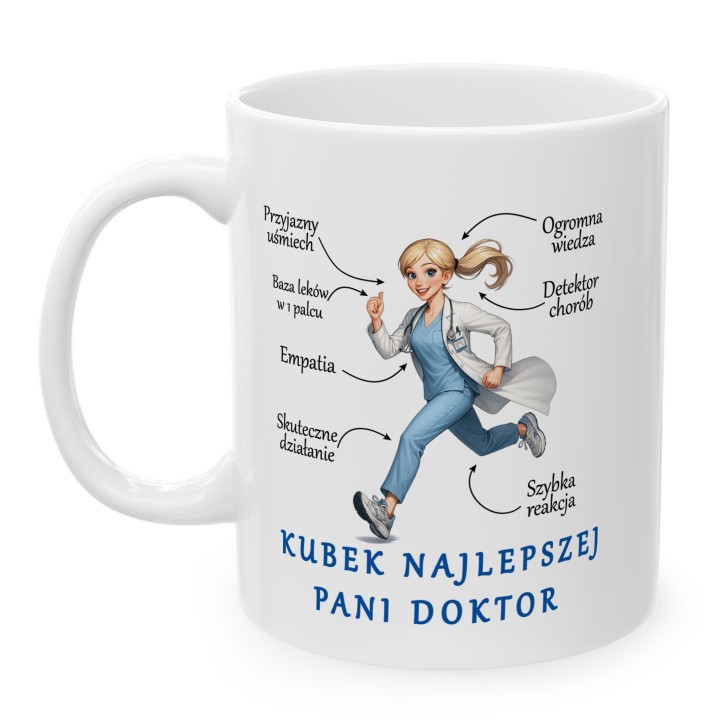 Kubek dla pani doktor „Najlepsza Pani Doktor” – prezent dla lekarki na dyżur