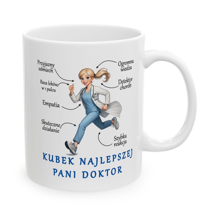 Kubek dla pani doktor „Najlepsza Pani Doktor” – prezent dla lekarki na dyżur