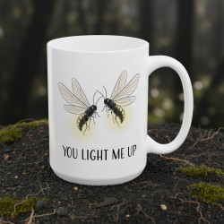 Kubek z nadrukiem  – świetliki „YOU LIGHT ME UP”