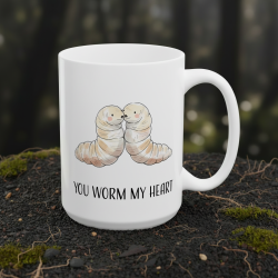 Kubek zakochane robaczki „YOU WORM MY HEART”