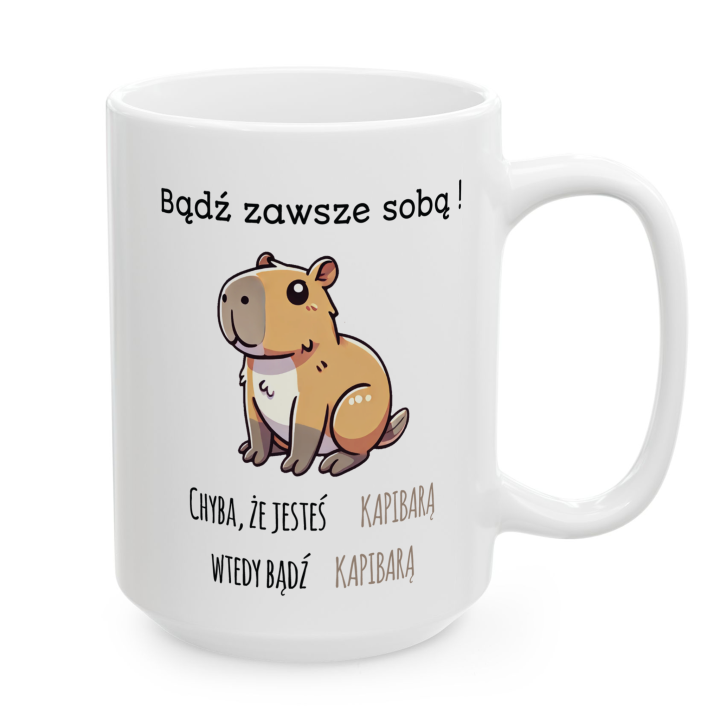 Kubek kapibara „Bądź zawsze sobą” – śmieszny