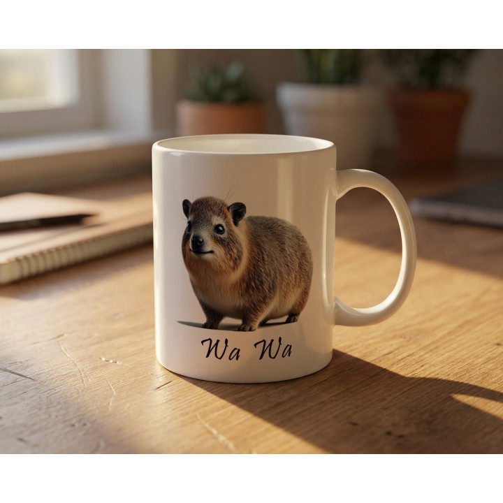 Kubek z góralkiem skalnym „Wa Wa” – zwierzaki Hyrax