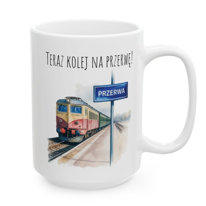 Kubek z pociągiem – „Teraz kolej na przerwę!”