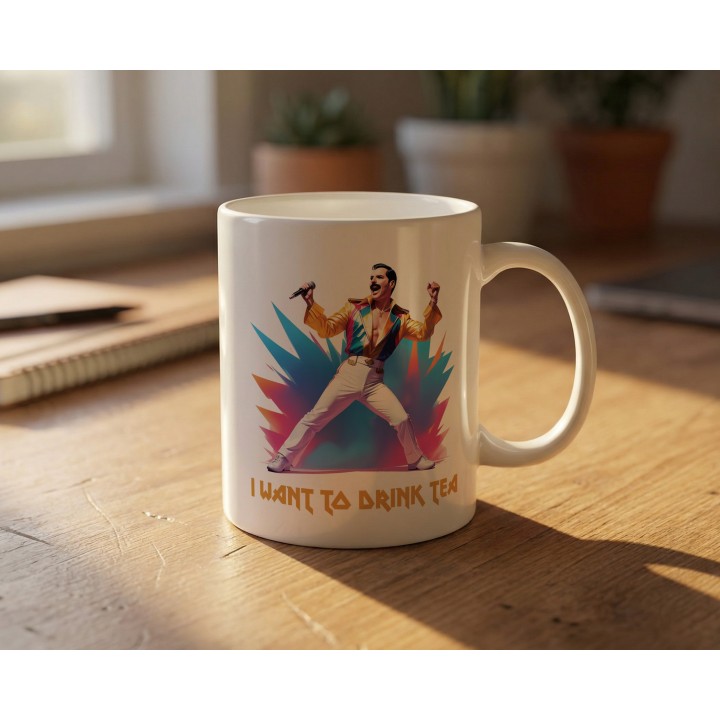 Kubek „I WANT TO DRINK TEA” – rockowy humor