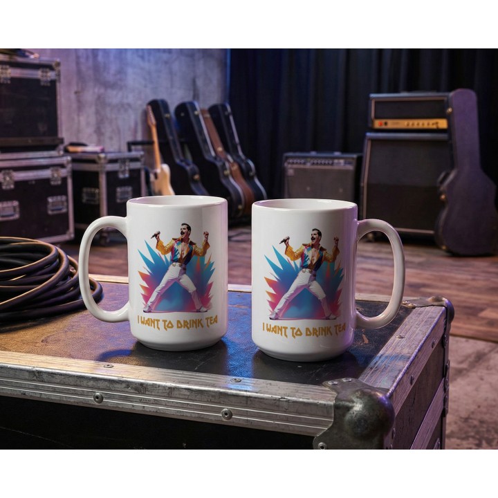 Kubek „I WANT TO DRINK TEA” – rockowy humor