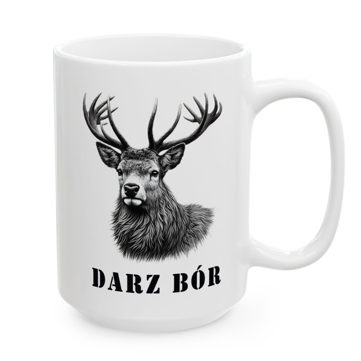 Kubek „Darz Bór” z jeleniem - klasyczny motyw
