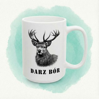 Kubek „Darz Bór” z jeleniem - klasyczny motyw