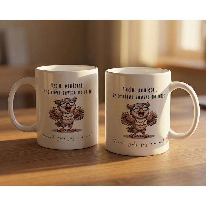 Kubek dla zięcia – „NIE MARTW SIĘ!” teściowa