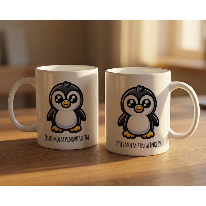 Kubek pingwinek – „JESTEŚ MOIM PINGWINKIEM” dla par