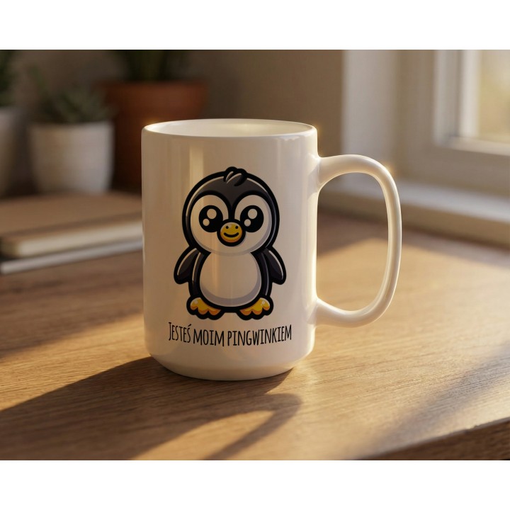 Kubek pingwinek – „JESTEŚ MOIM PINGWINKIEM” dla par