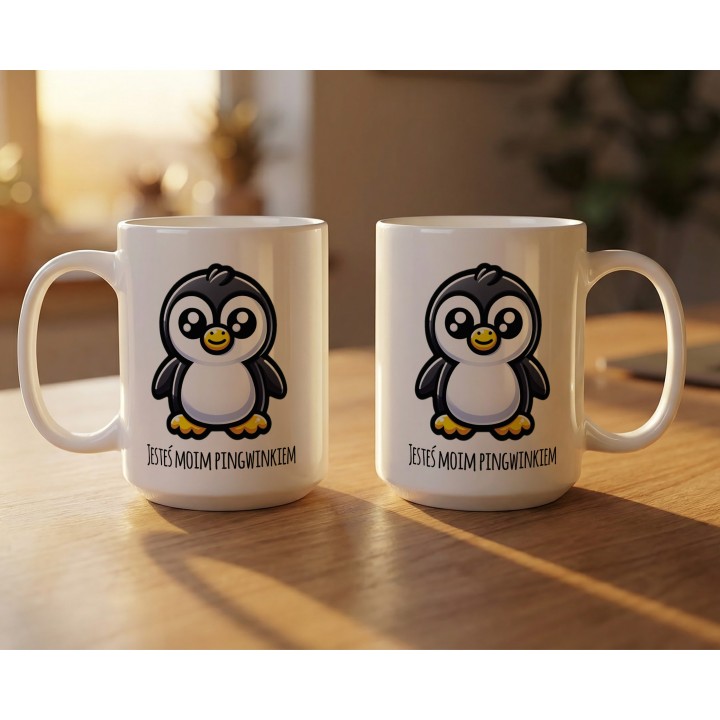 Kubek pingwinek – „JESTEŚ MOIM PINGWINKIEM” dla par