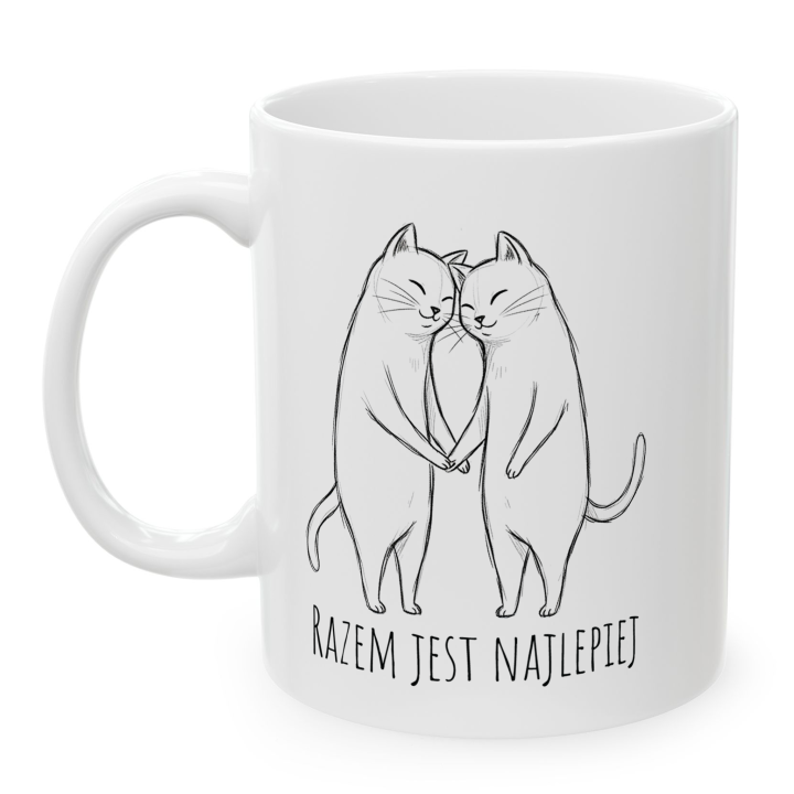 Kubek „RAZEM JEST NAJLEPIEJ” – myszki w duecie
